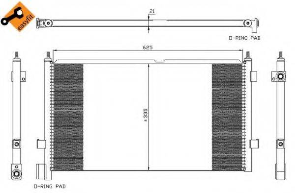 NRF 35313 Конденсатор, кондиціонер