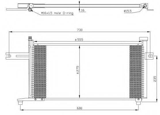 NRF 35315 Конденсатор, кондиціонер