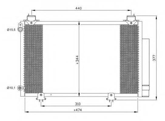 NRF 35333 Конденсатор, кондиціонер