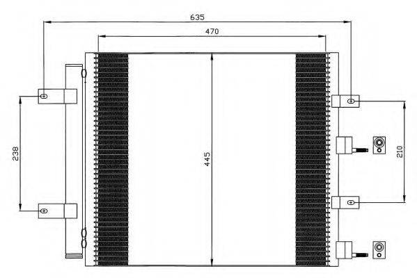 NRF 35604 Конденсатор, кондиціонер