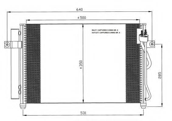 NRF 35630 Конденсатор, кондиціонер