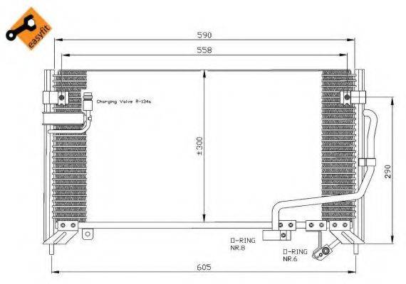 NRF 35650 Конденсатор, кондиціонер