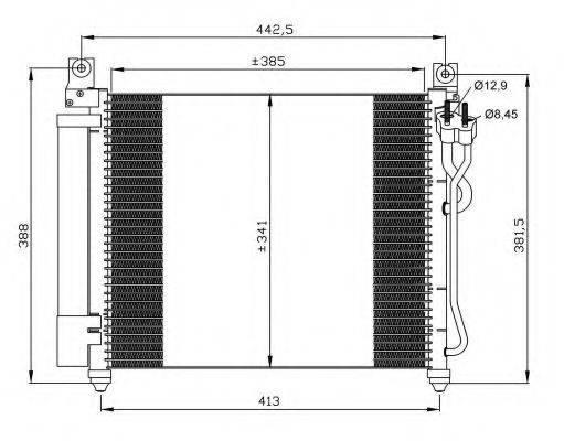 NRF 35888 Конденсатор, кондиціонер