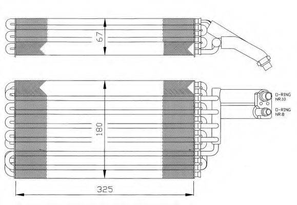 NRF 36057 Випарник, кондиціонер