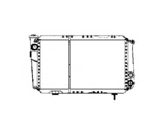 NRF 507343 Радіатор, охолодження двигуна