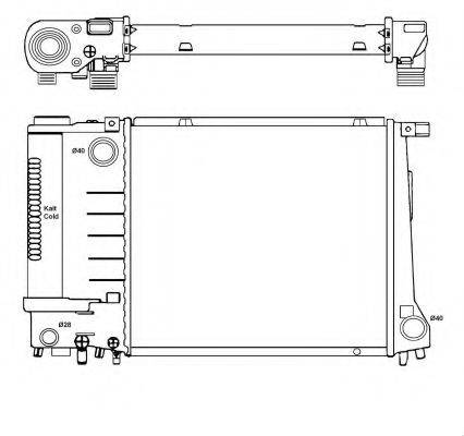 NRF 51353 Радіатор, охолодження двигуна