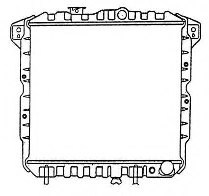 NRF 516552 Радіатор, охолодження двигуна