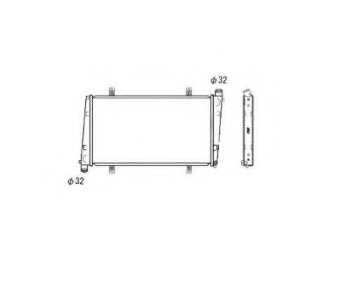 NRF 53483 Радіатор, охолодження двигуна