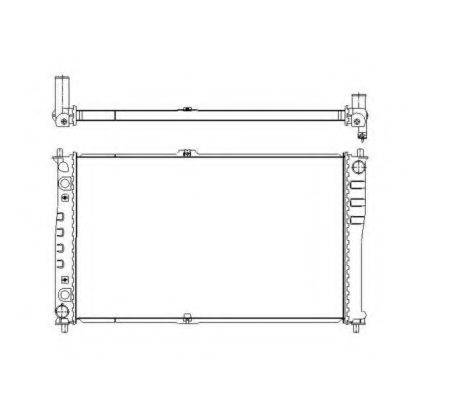NRF 53484 Радіатор, охолодження двигуна