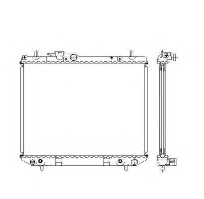 NRF 53537 Радіатор, охолодження двигуна