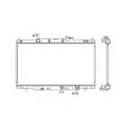 NRF 53573 Радіатор, охолодження двигуна