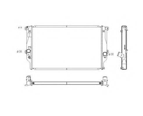NRF 53769 Радіатор, охолодження двигуна