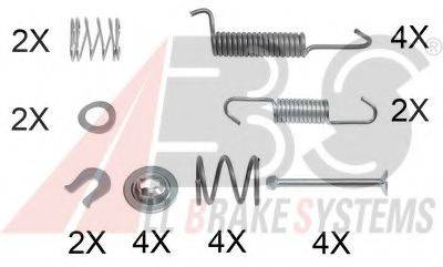 A.B.S. 0016Q Комплектуючі, гальмівна колодка