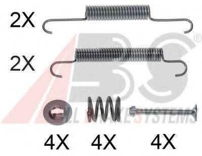 A.B.S. 0020Q Комплектуючі, гальмівна колодка