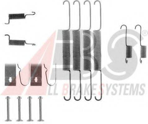 A.B.S. 0670Q Комплектуючі, гальмівна колодка