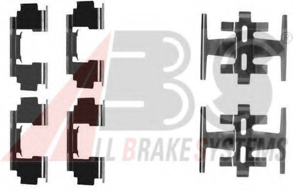 A.B.S. 1088Q Комплектуючі, колодки дискового гальма