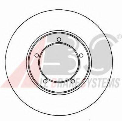 A.B.S. 15758OE гальмівний диск