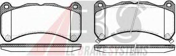 A.B.S. 37746 Комплект гальмівних колодок, дискове гальмо