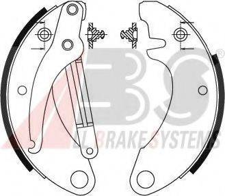 A.B.S. 8401 Комплект гальмівних колодок