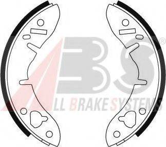 A.B.S. 8605 Комплект гальмівних колодок