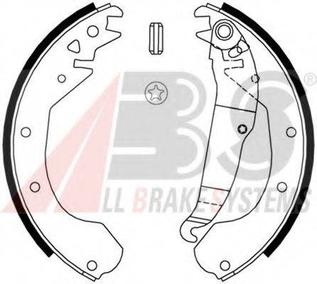 A.B.S. 8807 Комплект гальмівних колодок