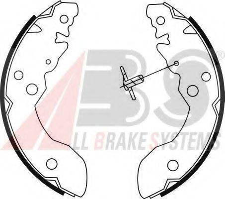 A.B.S. 8974 Комплект гальмівних колодок