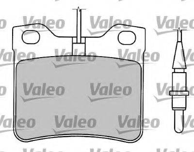 VALEO 597243 Комплект гальмівних колодок, дискове гальмо