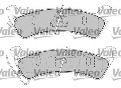 VALEO 597547 Комплект гальмівних колодок, дискове гальмо