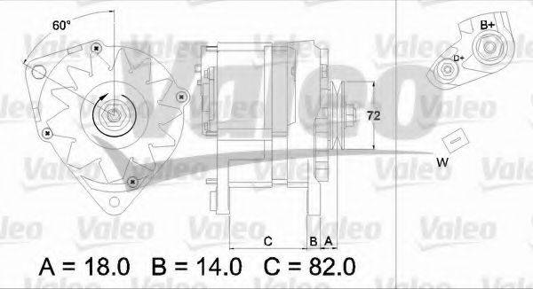 VALEO 436303 Генератор