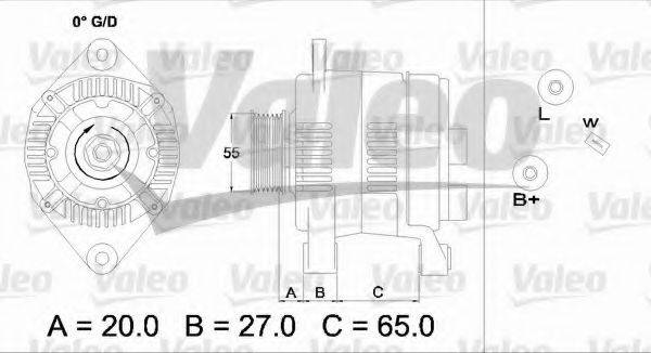 VALEO 436733 Генератор