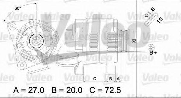 VALEO 437118 Генератор