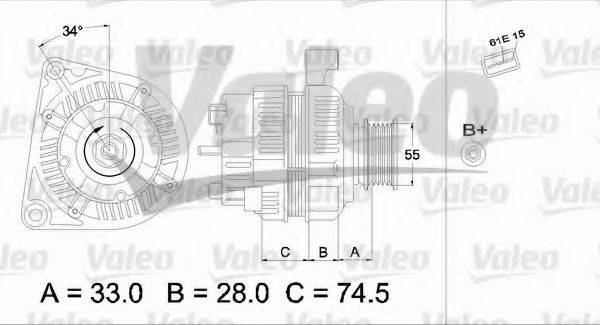 VALEO 437421 Генератор