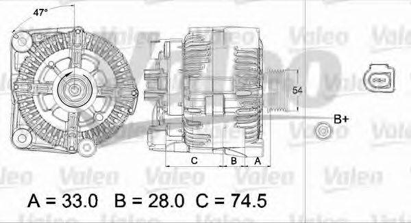 VALEO 437450 Генератор