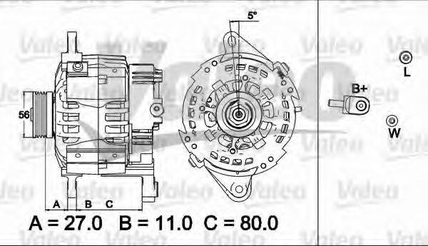 VALEO 437480 Генератор