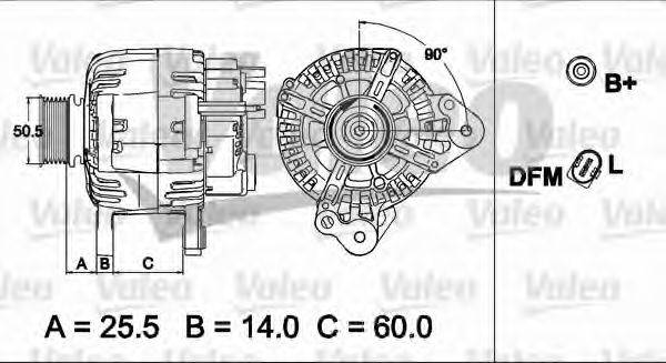 VALEO 437502 Генератор