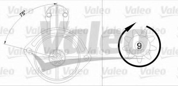 VALEO 458161 Стартер