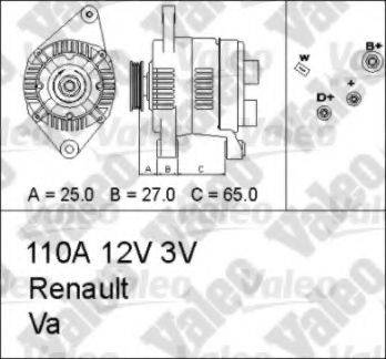 VALEO 436649 Генератор