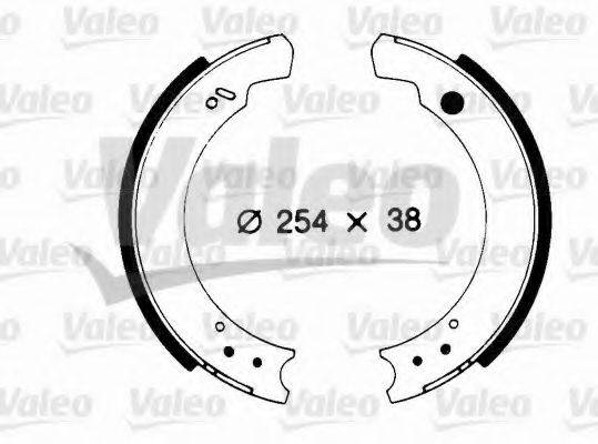 VALEO 562090 Комплект гальмівних колодок