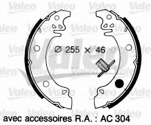 VALEO 562049 Комплект гальмівних колодок