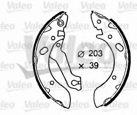 VALEO 562609 Комплект гальмівних колодок