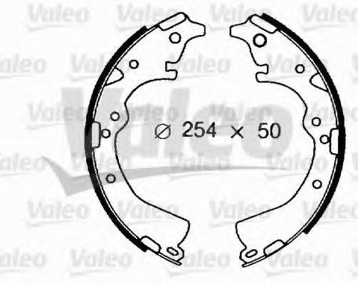 VALEO 562639 Комплект гальмівних колодок