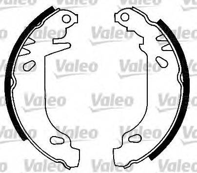 VALEO 553752 Комплект гальмівних колодок