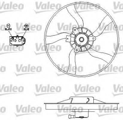 VALEO 696134 Вентилятор, охолодження двигуна