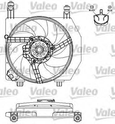 VALEO 696160 Електродвигун, вентилятор радіатора