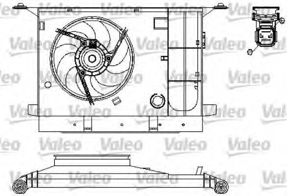 VALEO 696211 Електродвигун, вентилятор радіатора