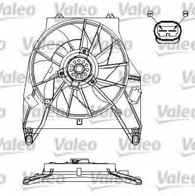 VALEO 696217 Електродвигун, вентилятор радіатора