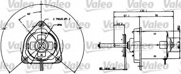 VALEO 698004 Електродвигун, вентилятор радіатора