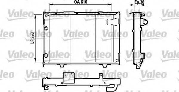 VALEO 730026 Радіатор, охолодження двигуна