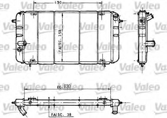 VALEO 730032 Радіатор, охолодження двигуна