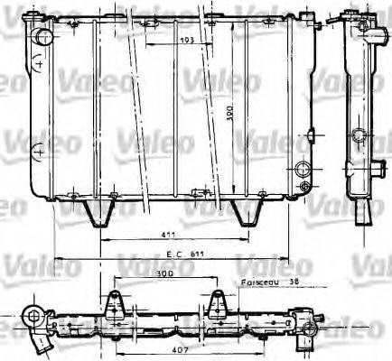 VALEO 730036 Радіатор, охолодження двигуна